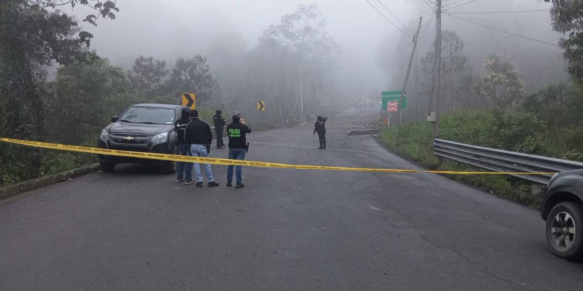 Azuay: vía Cuenca - Girón - Pasaje cerrada tras explosión en un puente