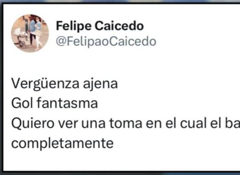 Felipe Caicedo y su tweet acusando a IDV.