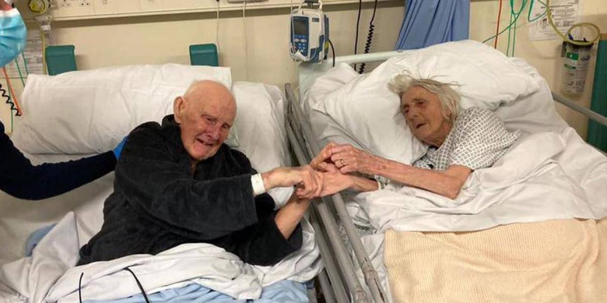 Pareja de ancianos que tenía 70 años juntos se despide antes de morir por COVID-19