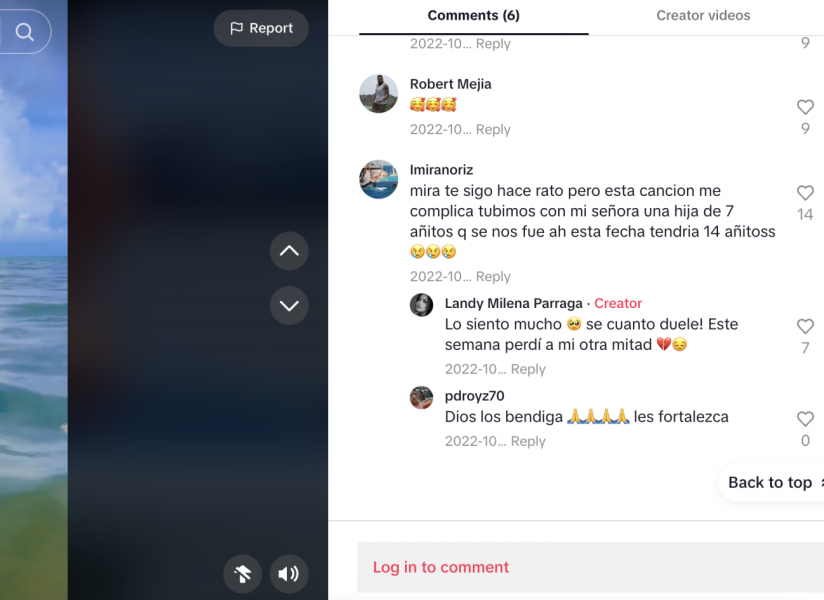 Landy Párraga compartió un video en su cuenta de TikTok que, según sus redes sociales, fue grabado en Colombia, la misma semana en que asesinaron a Leandro Norero: Esta semana perdí a mi otra mitad.