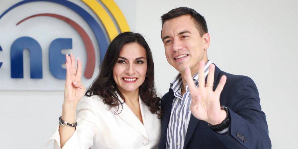 Elecciones Ecuador 2023: Daniel Noboa y Verónica Abad, el primer binomio presidencial inscrito en el CNE