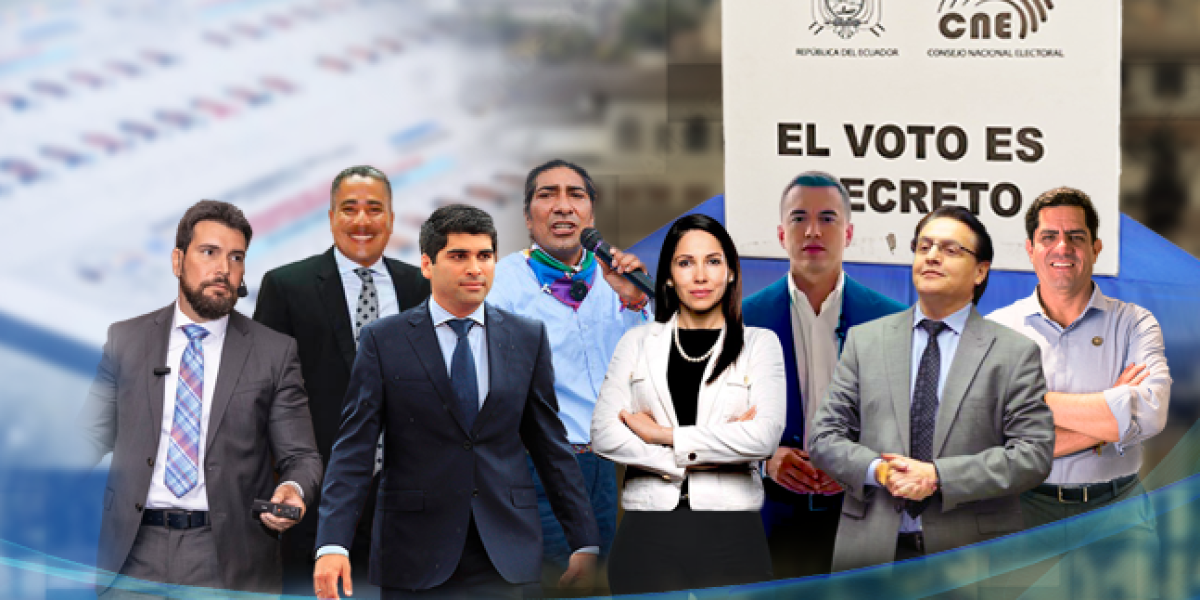 Elecciones Ecuador 2023: así se moverán los candidatos a la Presidencia en las campañas