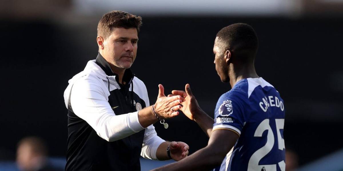 Moisés Caicedo se despidió de Mauricio Pochettino, exentrenador del Chelsea