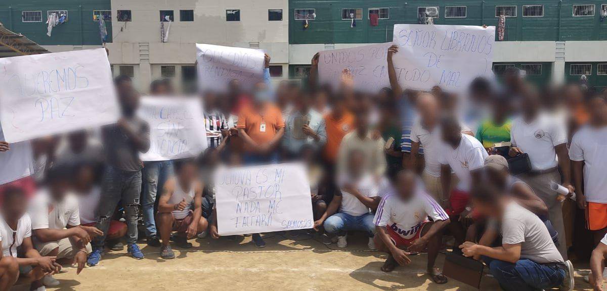 Queremos paz, pidieron los reos en la cárcel de Esmeraldas