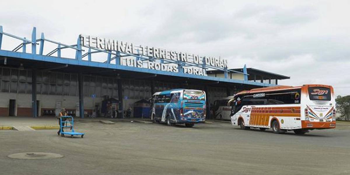 El Municipio de Durán clausuró temporalmente la única terminal terrestre del cantón
