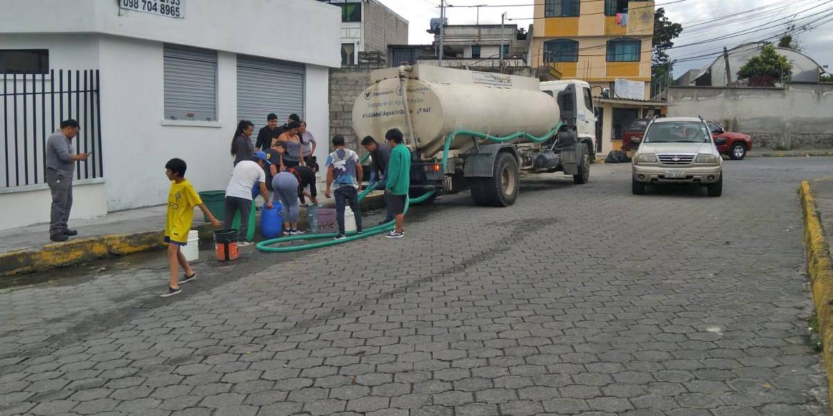 Quito | El servicio de agua potable se suspende en barrios de zonas altas de la ciudad el 20 de abril