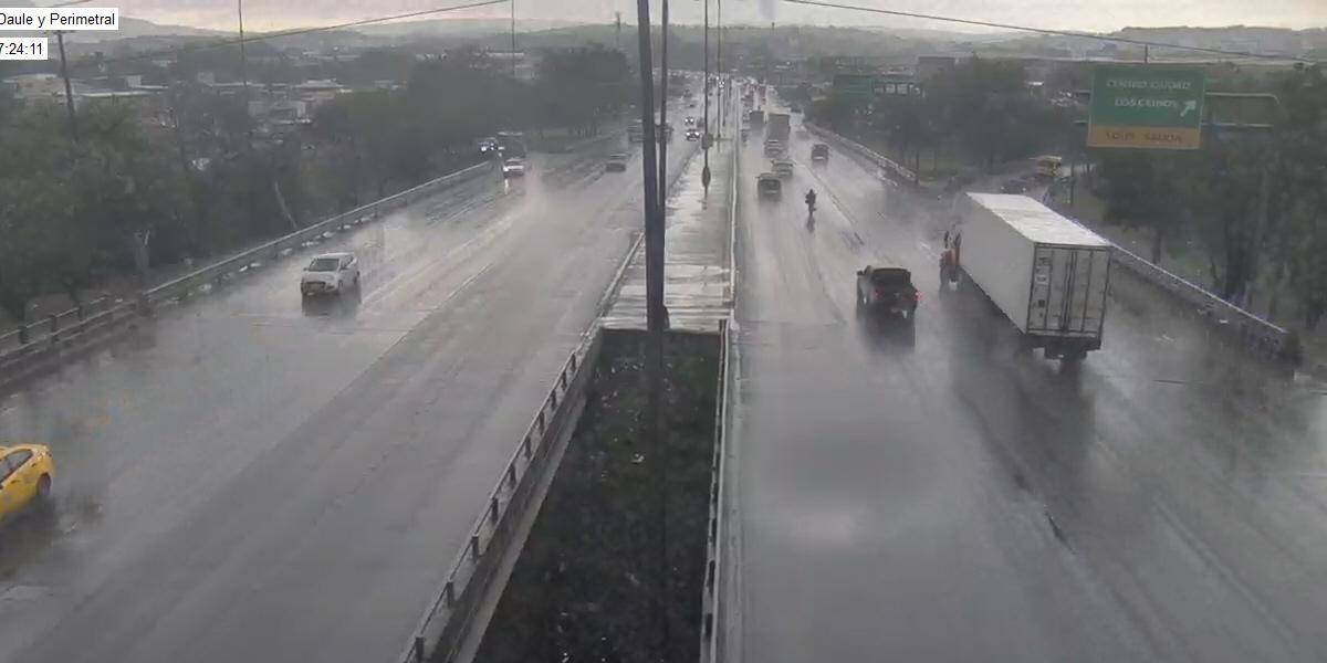 Lluvias fuertes y desconexión eléctrica en el norte de Guayaquil este sábado 3 de febrero