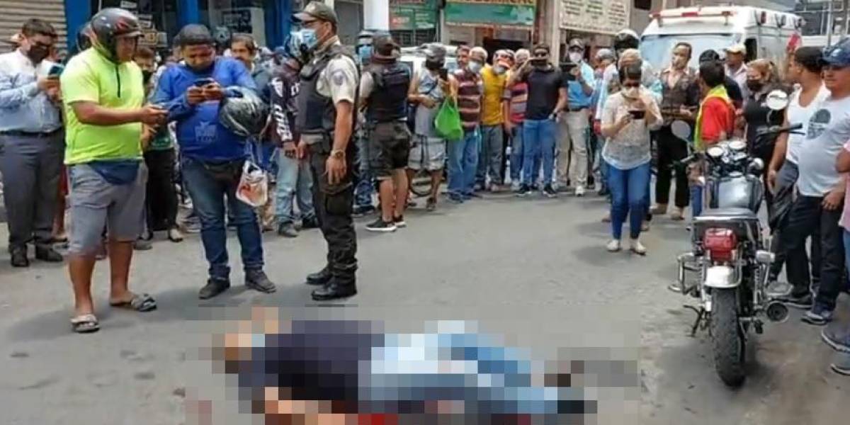 Asesinan a hombre en pleno centro de Milagro, en Guayas