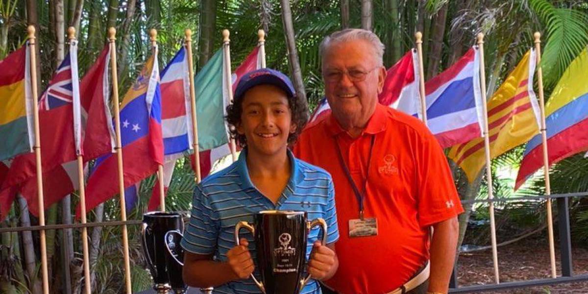 ¿Quién es Santiago Villegas?, el golfista adolescente que le dieron la nacionalidad ecuatoriano