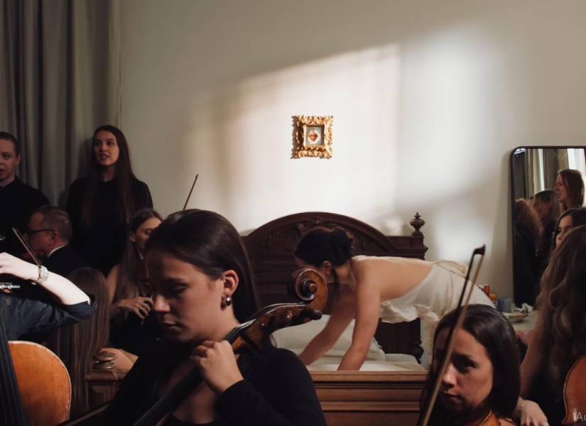 Cuadro del Sagrado Corazón de Jesús en la habitación de Rosalía.