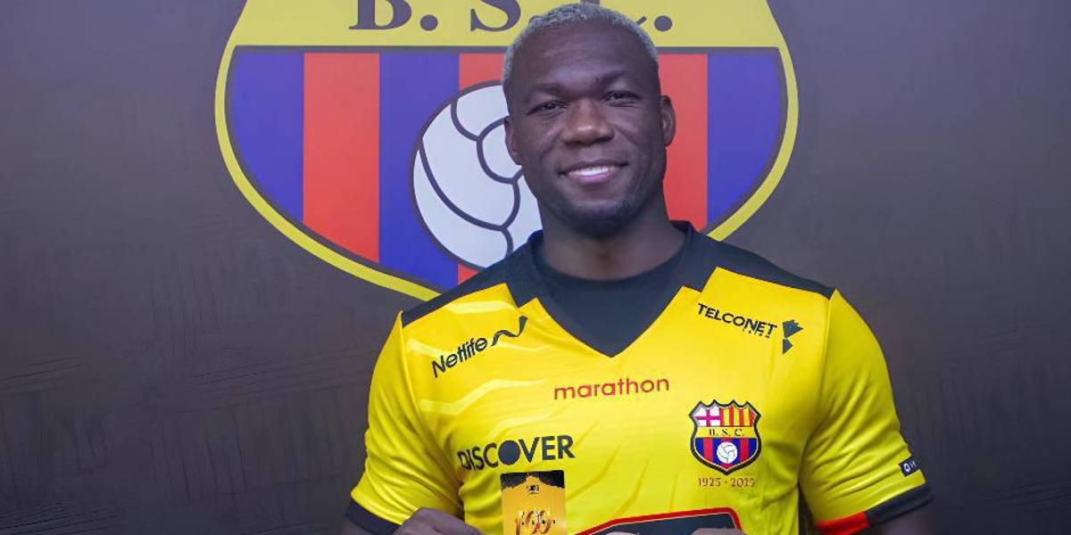 Felipe Caicedo: “Estoy contando los días y las horas para debutar con Barcelona SC”