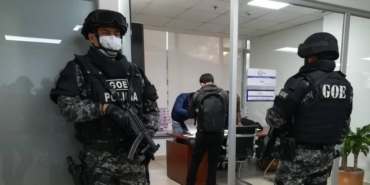 Operativo ante irregularidades en sorteo de jueces en caso Jorge Yunda