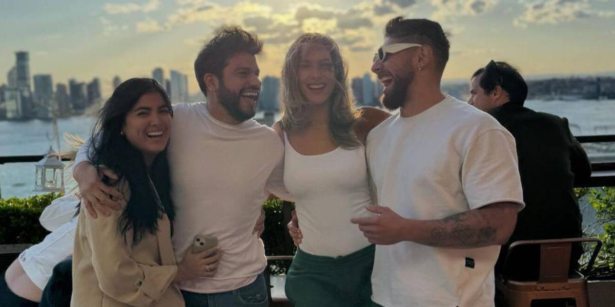Así fue el tierno reencuentro de Alejandra Jaramillo con el hermano de Efraín Ruales en Nueva York