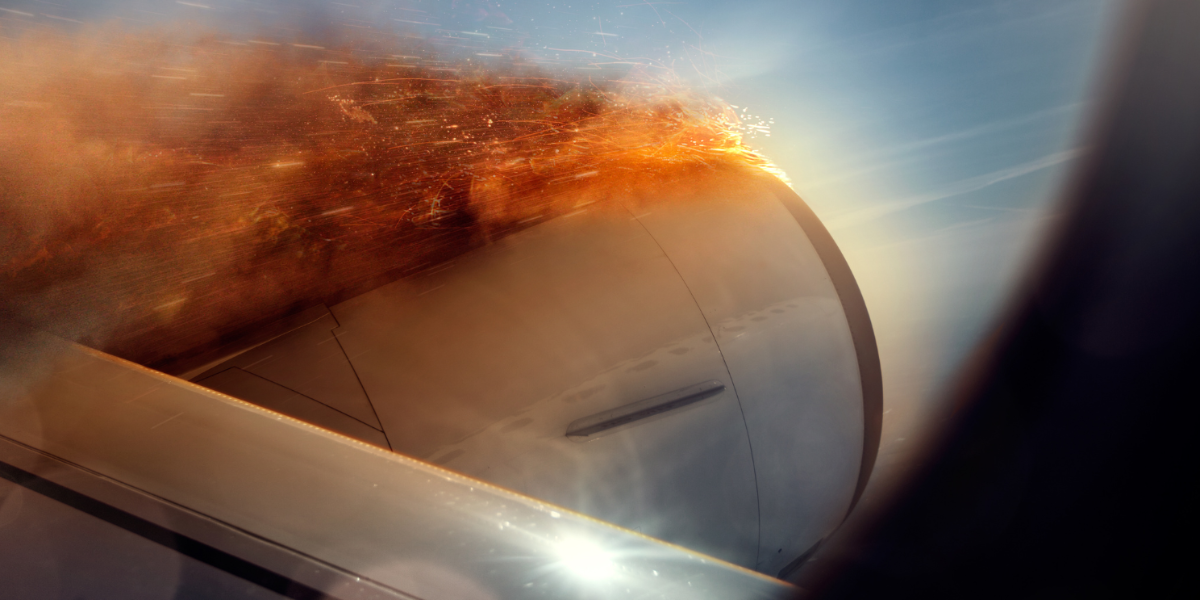 El motor derecho de un avión succionó a un conejo y provocó incendio en vuelo internacional