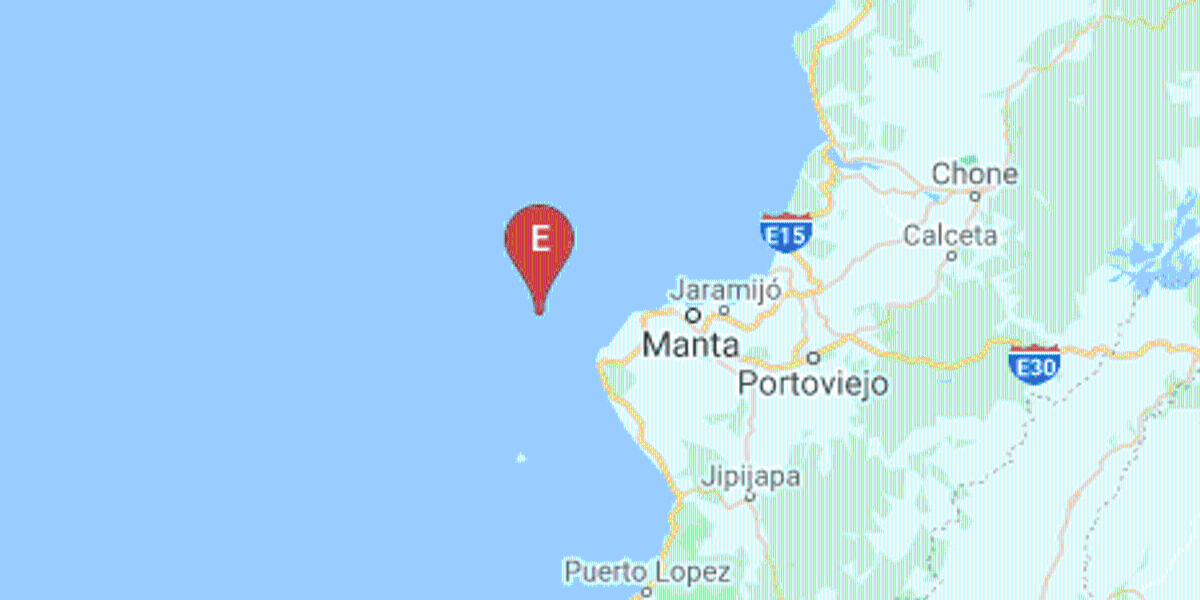Detectan enjambre de sismos en la zona marina frente a las costas de Manabí