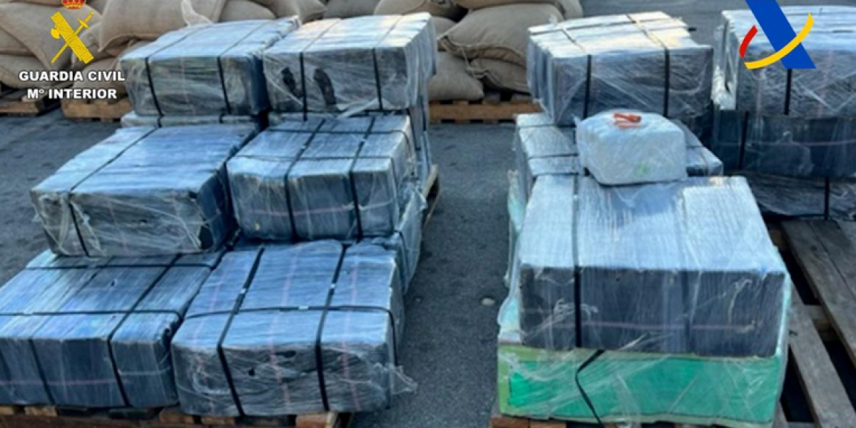 Incautan en España 1,3 toneladas de cocaína procedente de Ecuador