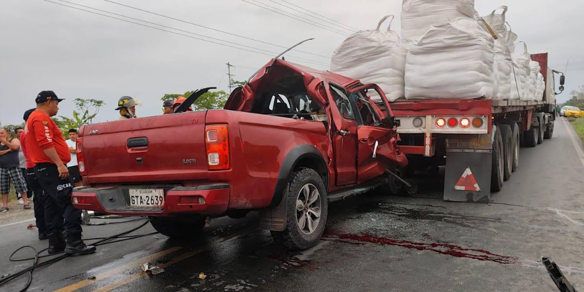 Accidente en la vía Balzar El Empalme reveló un secuestro: tres de los fallecidos tenían impactos de bala