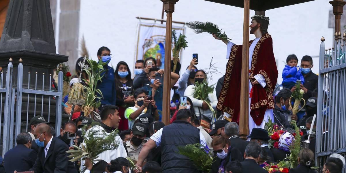 Semana Santa: Ecuador celebró el primer Domingo de Ramos sin restricciones por el covid