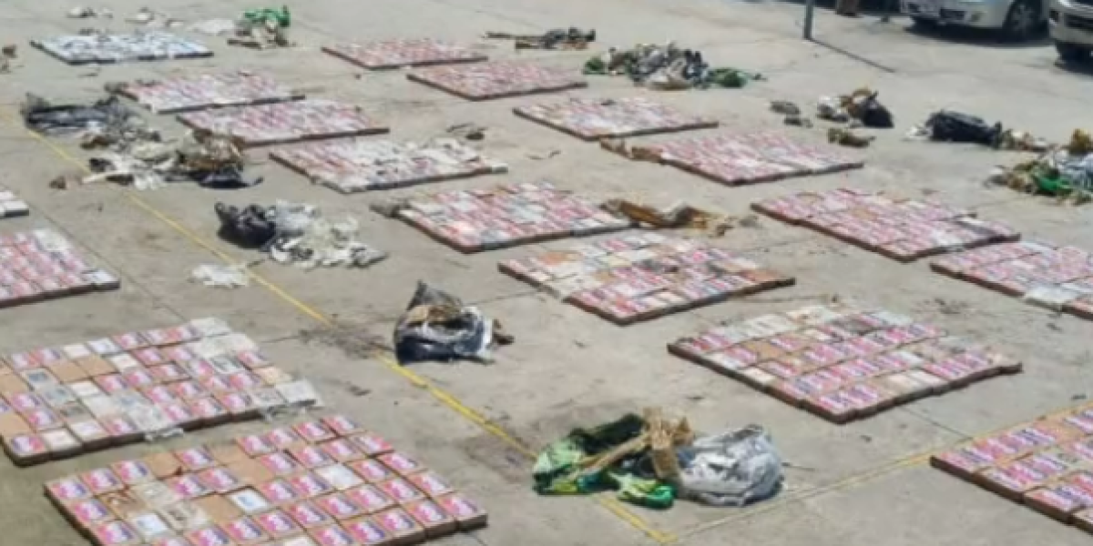 Incautan en Guayaquil más de 1,1 toneladas de cocaína que se dirigían a Bélgica