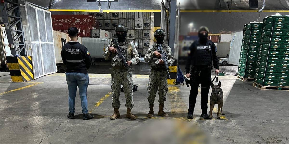 La Policía incauta en Guayaquil 45 bloques de cocaína ocultos en un contenedor que iba a Bélgica