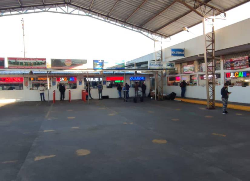 Boleterías en el terminal.