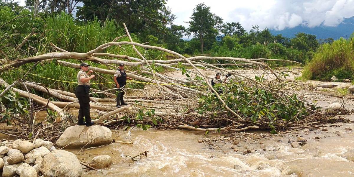 El cadáver de una mujer fue encontrado en la quebrada Nangaritza, Zamora Chinchipe