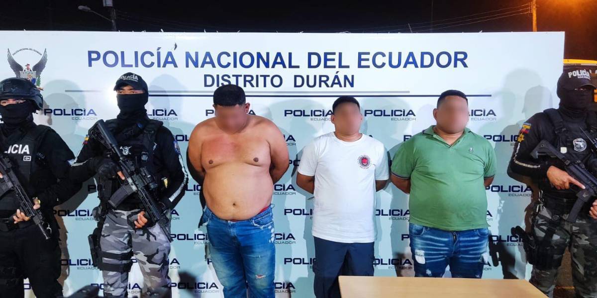 Durán: Tres detenidos por secuestro de dos mujeres y un hombre