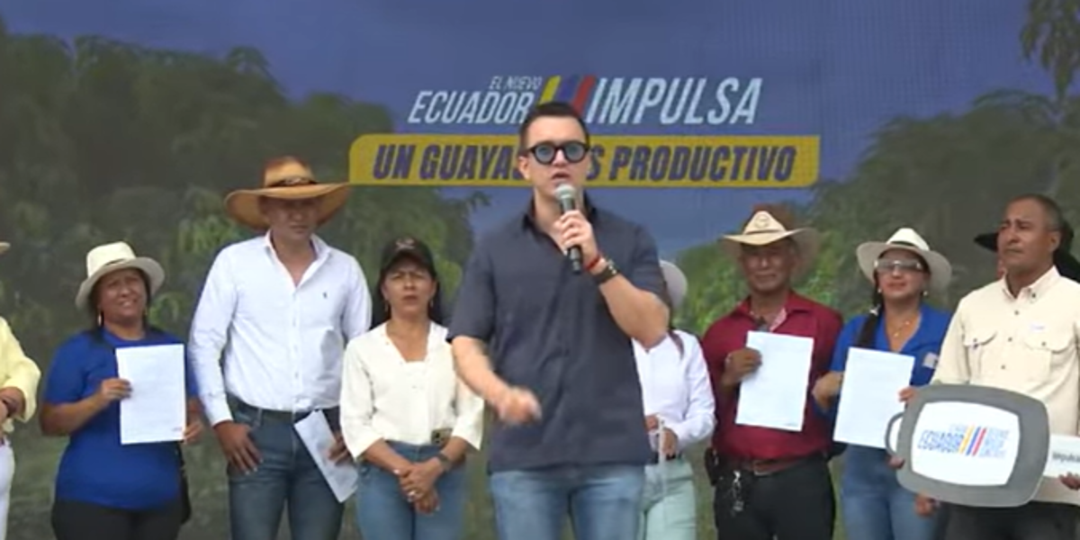 Daniel Noboa dijo que están dispuestos al diálogo con la gente que quiere trabajar