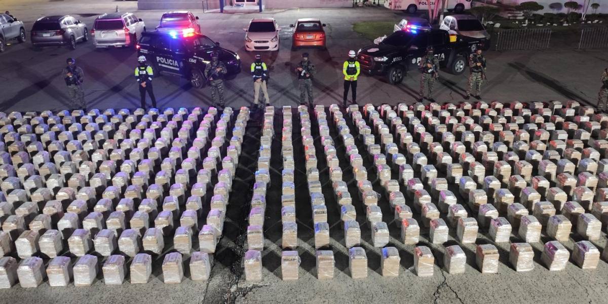Panamá decomisa siete mil paquetes de droga de un contenedor procedente de Ecuador