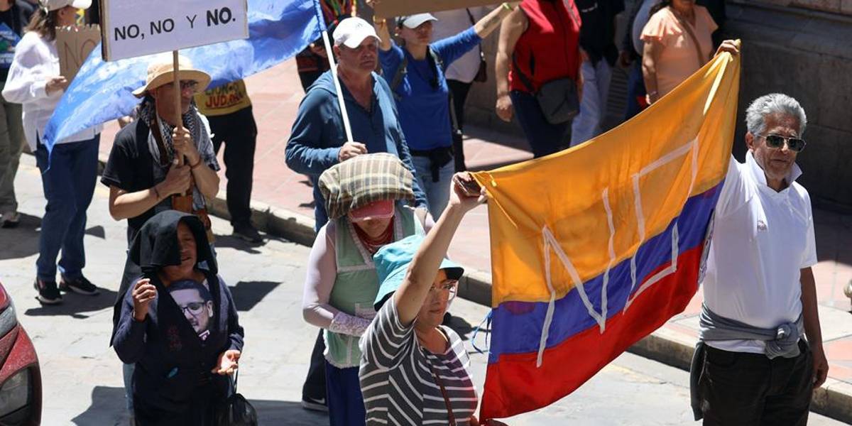 Paro Nacional | Colectivos sociales marcharon en Cuenca