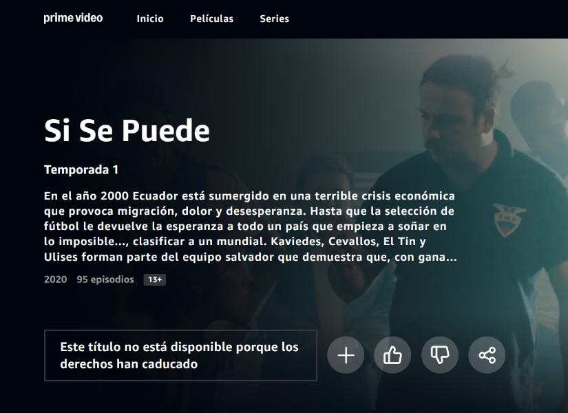 Si se puede también se encuentra ya disponible en Prime Video.