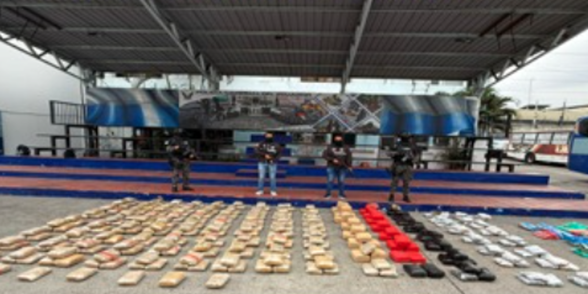 378 kilos de marihuana que iban a ser enviados a Chile fueron decomisados en Guayaquil