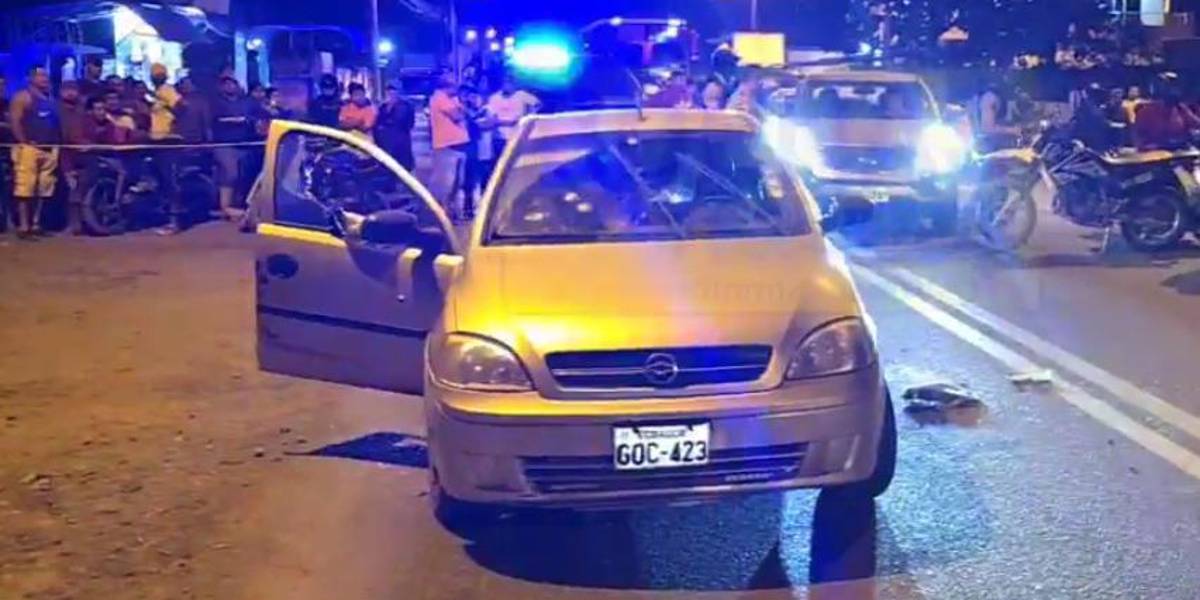 Tres hombres fueron acribillados dentro de un vehículo cuando viajaban por Milagro, Guayas