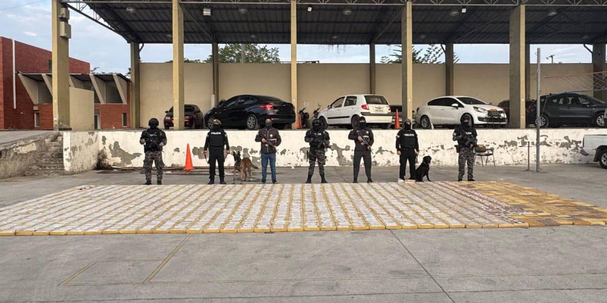 La Policía incautó 1,6 toneladas de cocaína en un puerto de Guayaquil