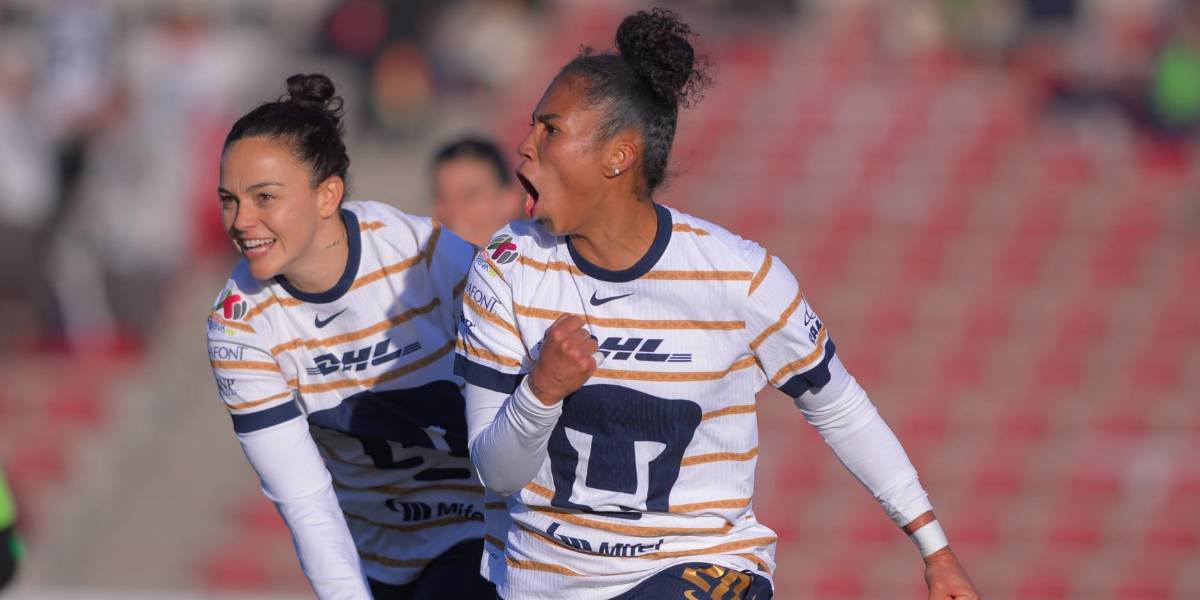Nayely Bolaños marcó su tercer gol a partido seguido con el Pumas en la Liga MX Femenil
