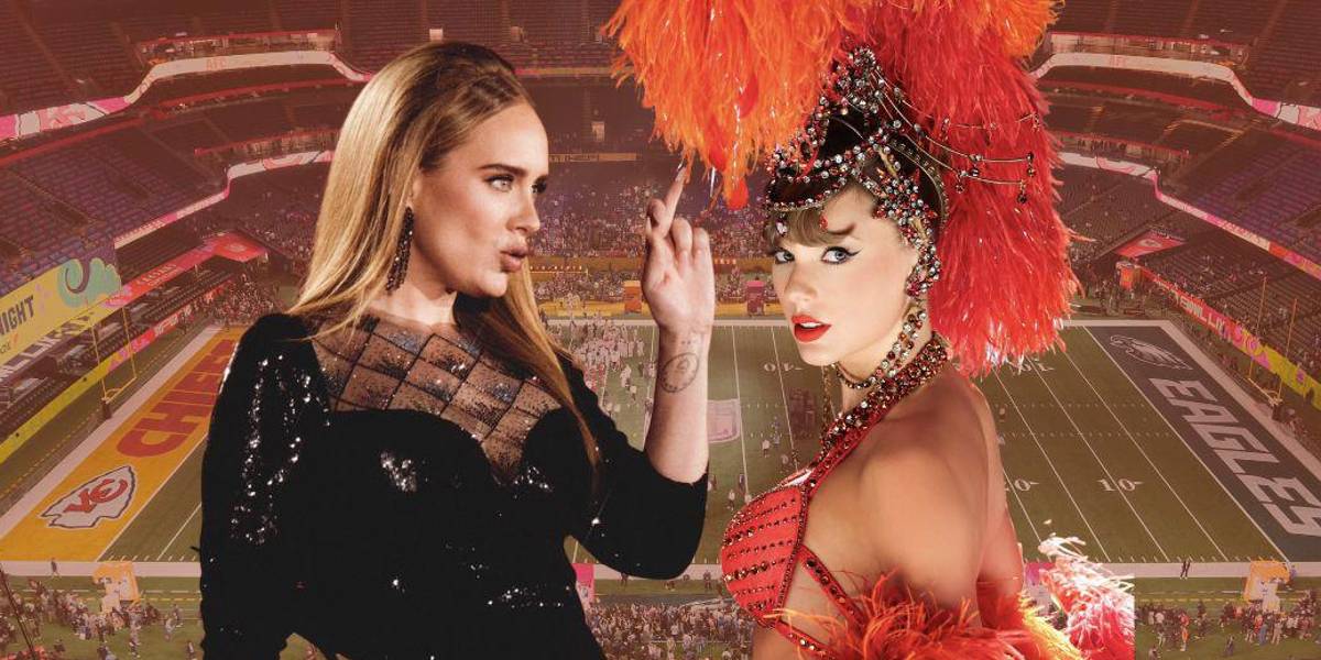 Adele y Taylor Swift, en la mira de la NFL para encabezar el show del Super Bowl