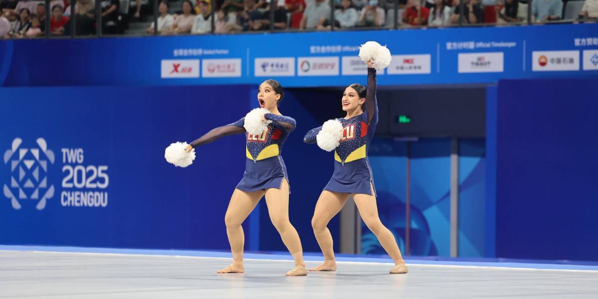 Ecuador ganó medalla de plata por Cheerleading en los Juegos Mundiales de Chengdú