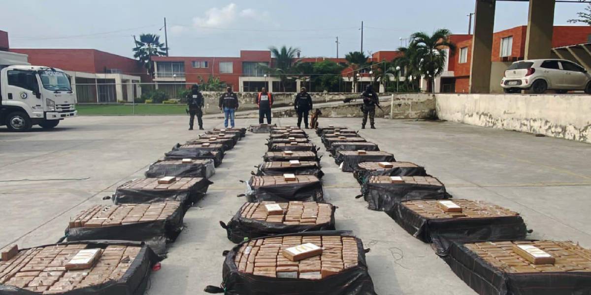 Decomisan en Guayaquil más de dos toneladas de cocaína cuyo destino era Bélgica