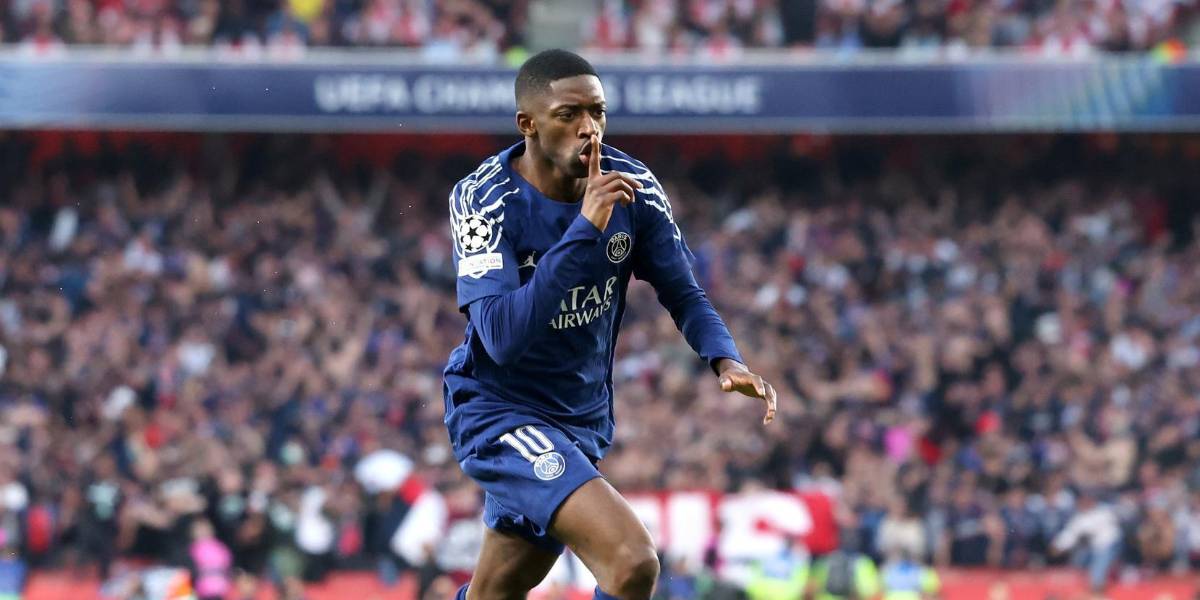 PSG, con gol de Dembélé, derrotó de visitante al Arsenal por la semifinal de la Champions League