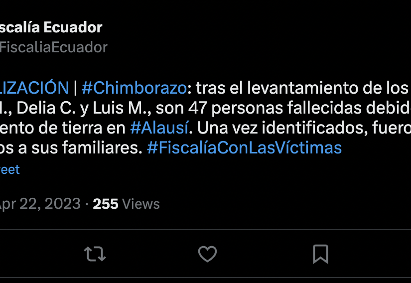 Los cuerpos recuperados pertenecen a Alba M., Delia C. y Luis M.