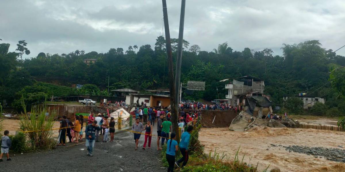 Intenso temporal en la provincia de Bolívar arrasó con un puente