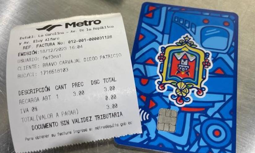 El Metro de Quito cuenta con la Tarjeta Ciudad y los códigos QR en boletos.