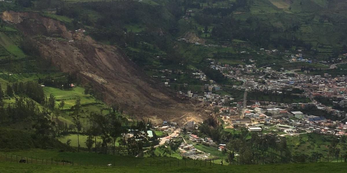 La Secretaría de Riesgos anuncia los siguientes pasos para recuperar la zona afectada en Alausí por el deslave