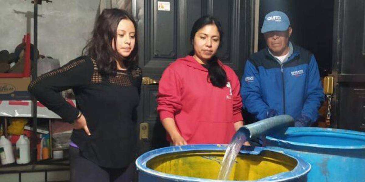 Quito: los racionamientos de luz provocan cortes de agua en las zonas altas de la urbe