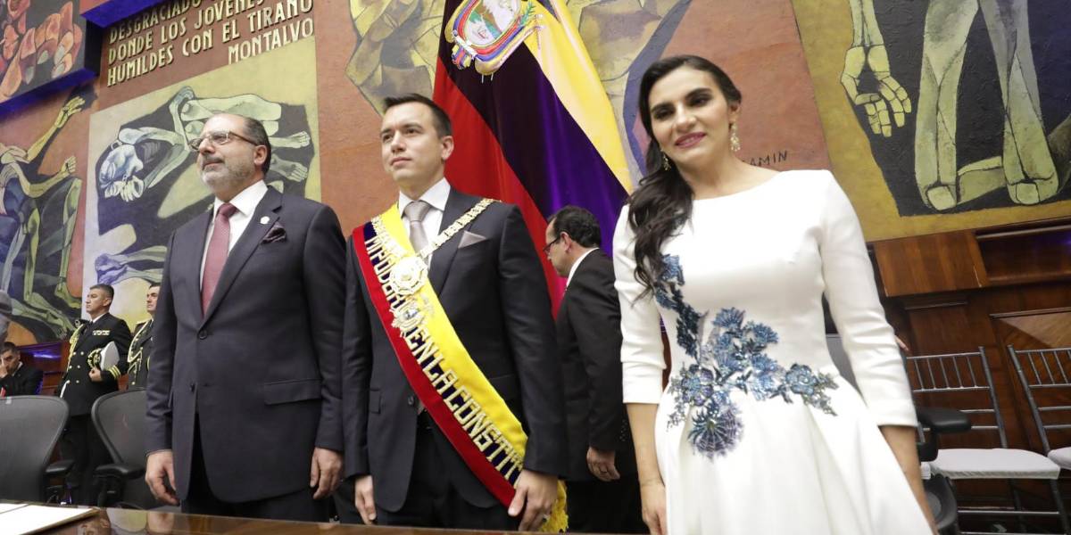 Noboa, Abad y Kronfle, los protagonistas del cambio de mando y sus 'indirectas'