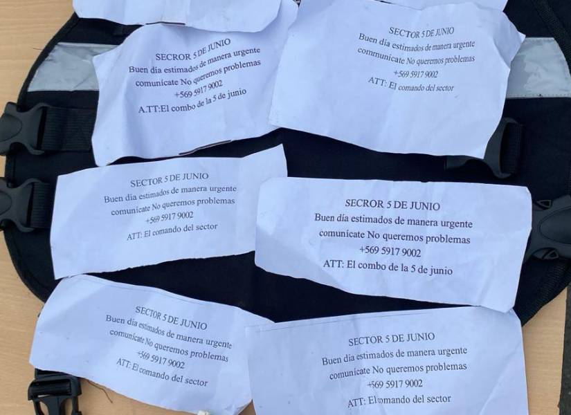 Los delincuentes también se financian con los extorsiones.