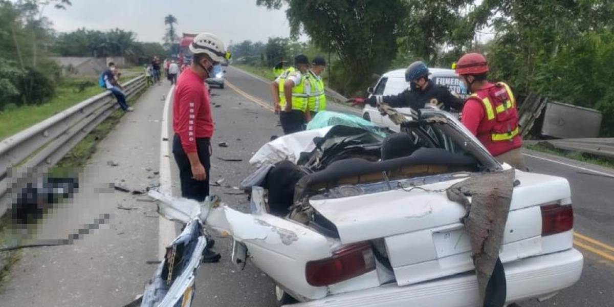 Accidente de tránsito en Buena Fe, Los Ríos deja cuatro muertos