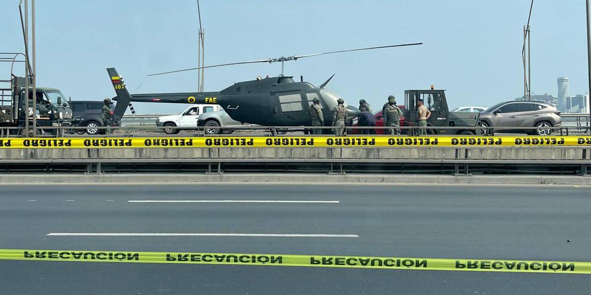 ¿Por qué un helicóptero estuvo en el Puente de la Unidad Nacional, entre Guayaquil y Durán?