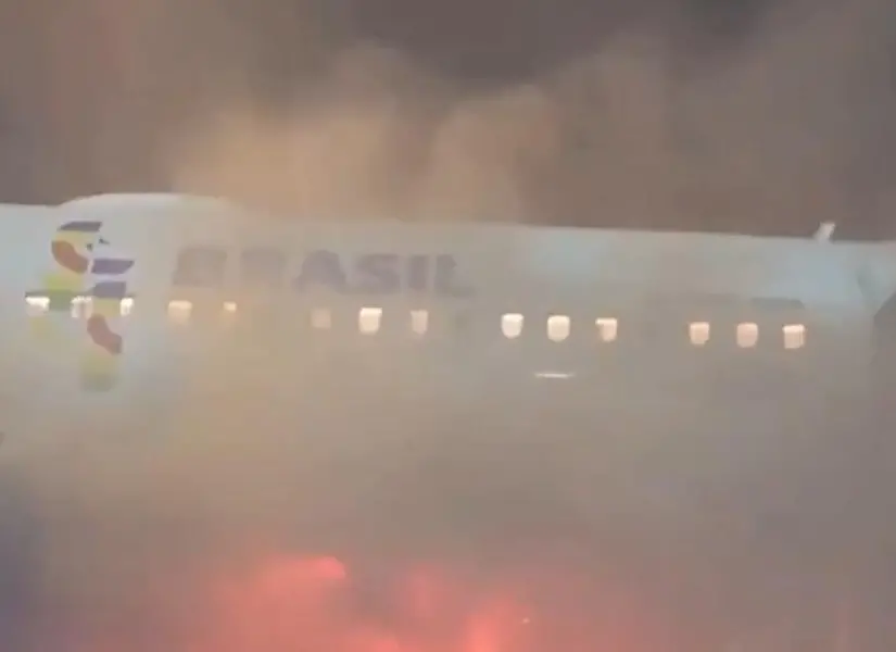 Incendio en equipo de carga obliga a evacuar avión de Latam en São Paulo