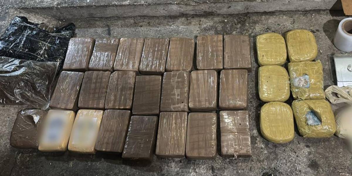 La Policía incautó cerca de una tonelada de droga en Sucumbíos